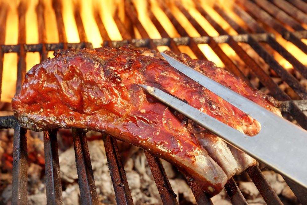 Sticky Ribs on a Gas Grill