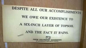 It is all about the dirt