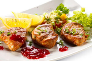 Pork Chops with Raspberry Sauce