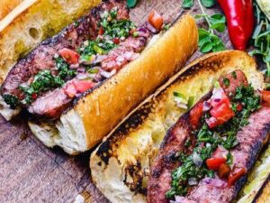 Choripan with Chimichurri